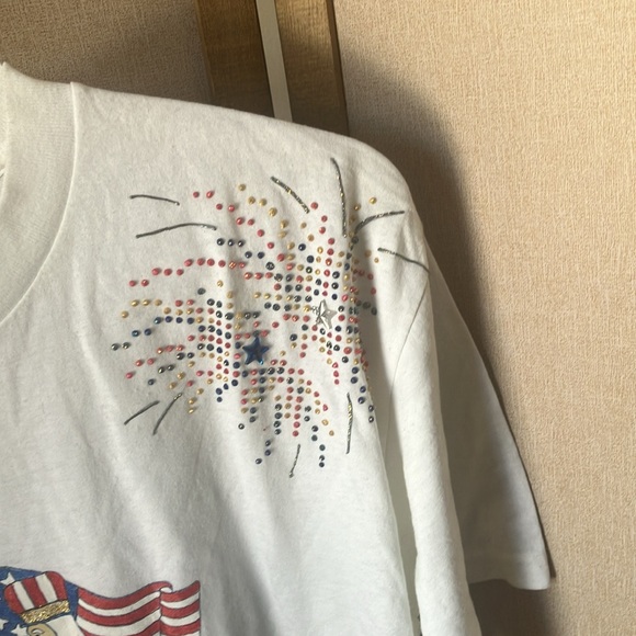 Sunbelt White T-Shirt with Patriotic Design xl - Picture 3 of 6